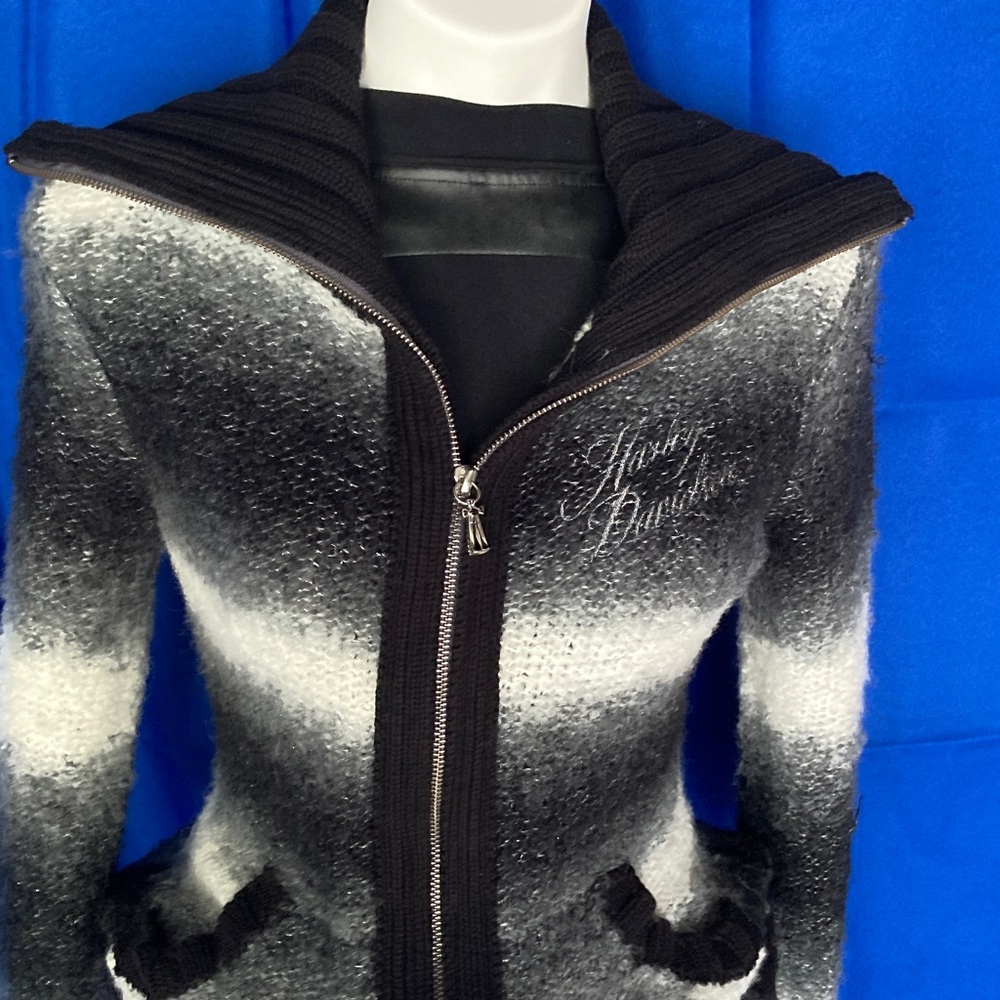 Harley Davidson zip up sweater